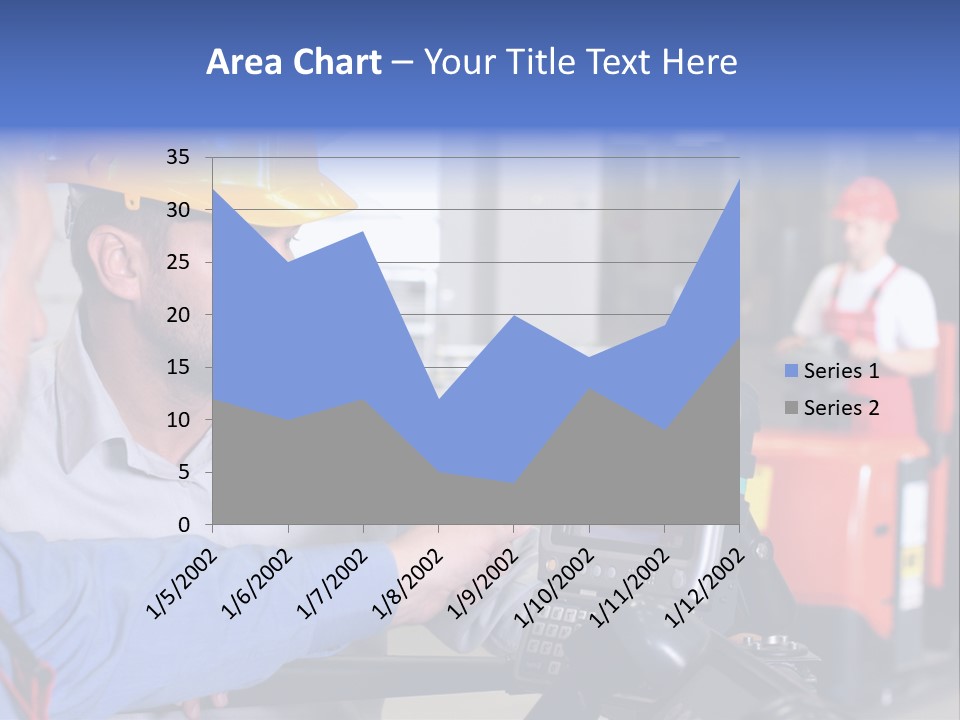 Male Inspector Looking At Screen With Operator In Warehouse PowerPoint Template