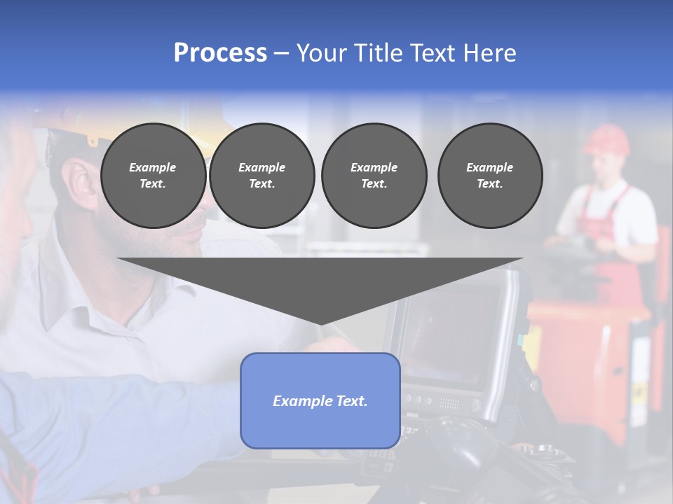 Male Inspector Looking At Screen With Operator In Warehouse PowerPoint Template