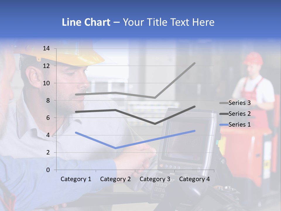 Male Inspector Looking At Screen With Operator In Warehouse PowerPoint Template