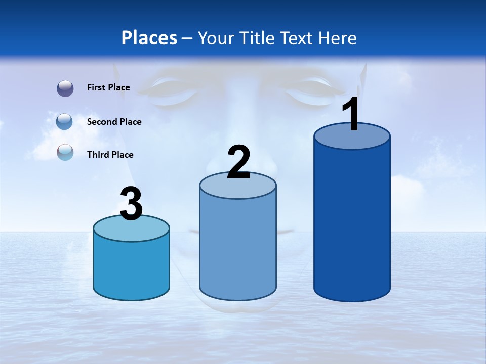 A Very Abstract And Conceptual Image Of A Mans Face, All About Imagination And Open Mindness. PowerPoint Template