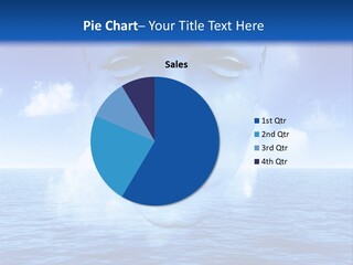 A Very Abstract And Conceptual Image Of A Mans Face, All About Imagination And Open Mindness. PowerPoint Template