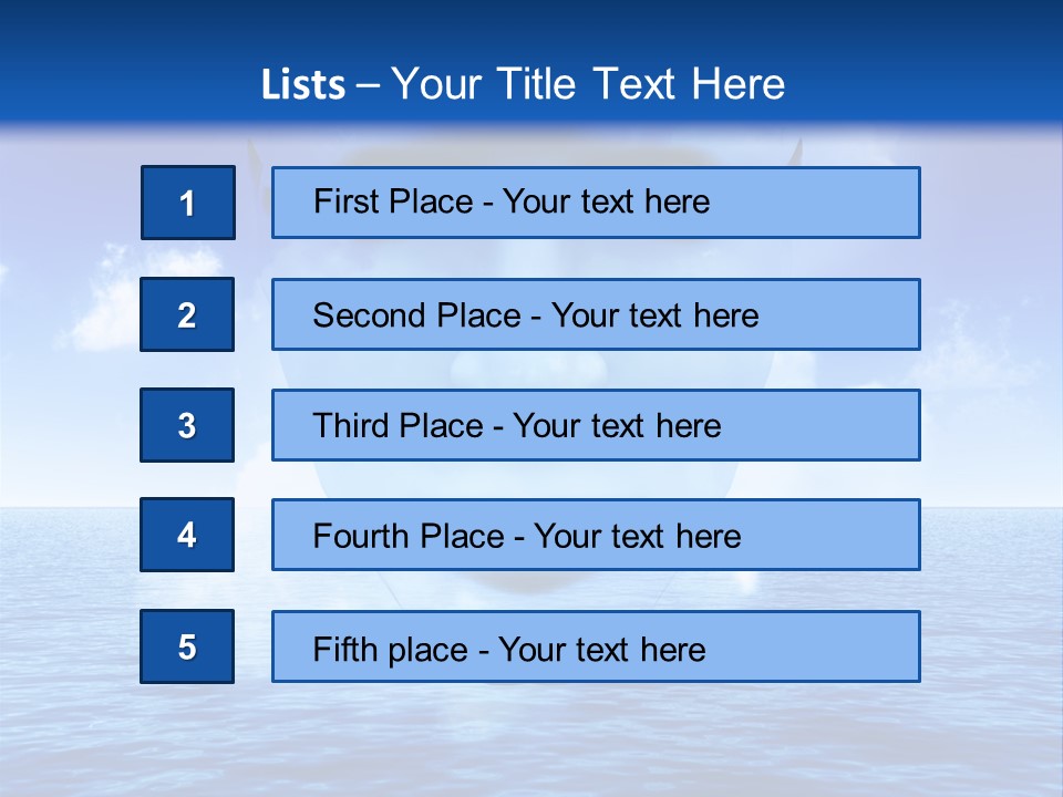 A Very Abstract And Conceptual Image Of A Mans Face, All About Imagination And Open Mindness. PowerPoint Template
