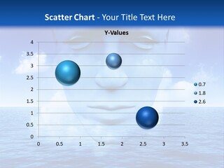 A Very Abstract And Conceptual Image Of A Mans Face, All About Imagination And Open Mindness. PowerPoint Template