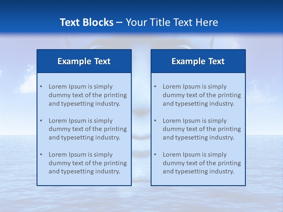 A Very Abstract And Conceptual Image Of A Mans Face, All About Imagination And Open Mindness. PowerPoint Template