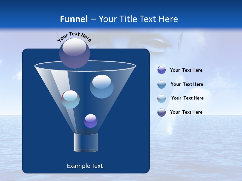 A Very Abstract And Conceptual Image Of A Mans Face, All About Imagination And Open Mindness. PowerPoint Template