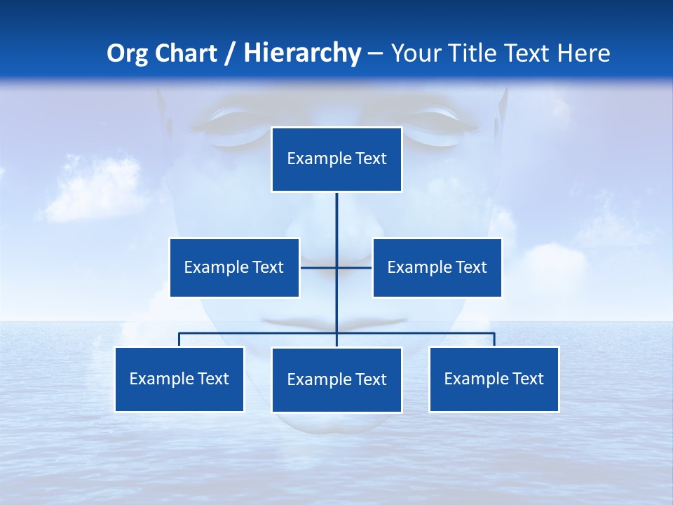 A Very Abstract And Conceptual Image Of A Mans Face, All About Imagination And Open Mindness. PowerPoint Template