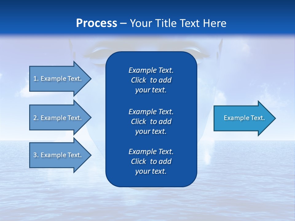 A Very Abstract And Conceptual Image Of A Mans Face, All About Imagination And Open Mindness. PowerPoint Template