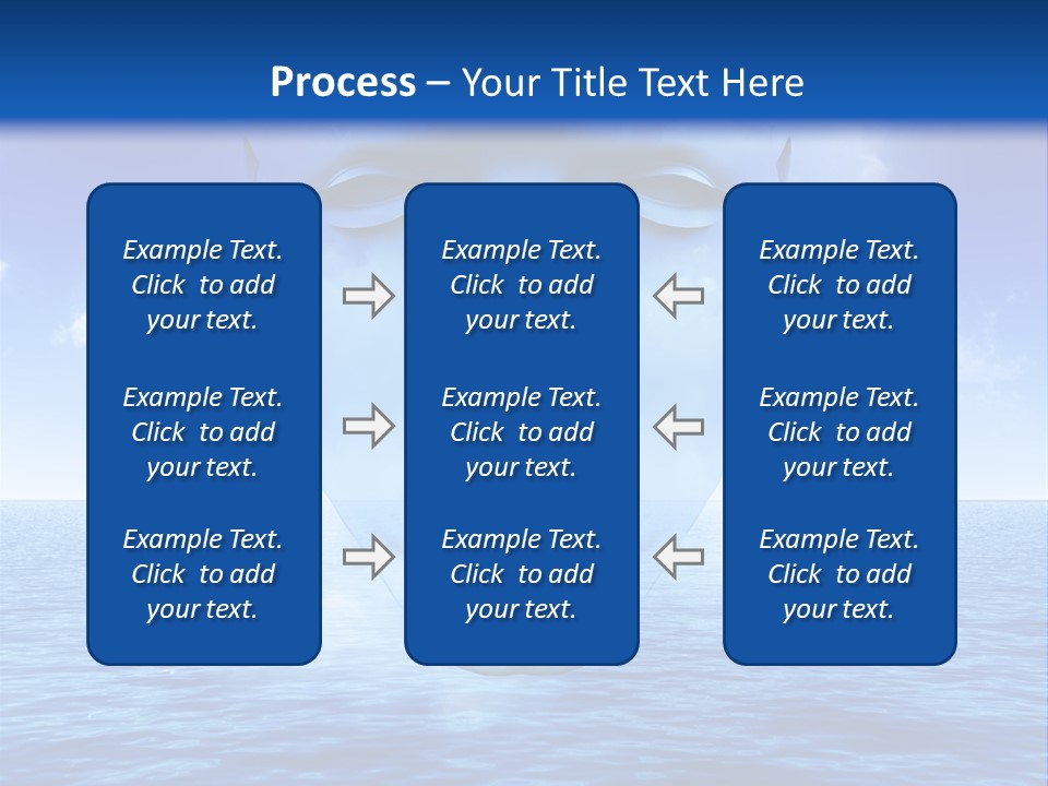 A Very Abstract And Conceptual Image Of A Mans Face, All About Imagination And Open Mindness. PowerPoint Template