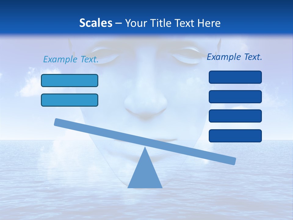 A Very Abstract And Conceptual Image Of A Mans Face, All About Imagination And Open Mindness. PowerPoint Template