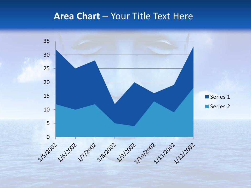 A Very Abstract And Conceptual Image Of A Mans Face, All About Imagination And Open Mindness. PowerPoint Template