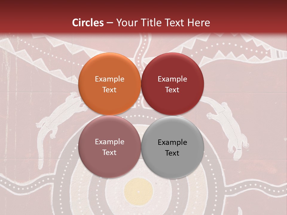 Australian Aboriginal Art Mural PowerPoint Template