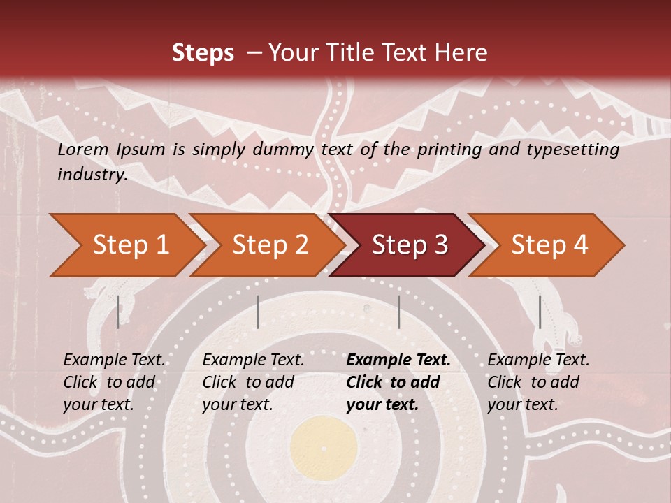 Australian Aboriginal Art Mural PowerPoint Template