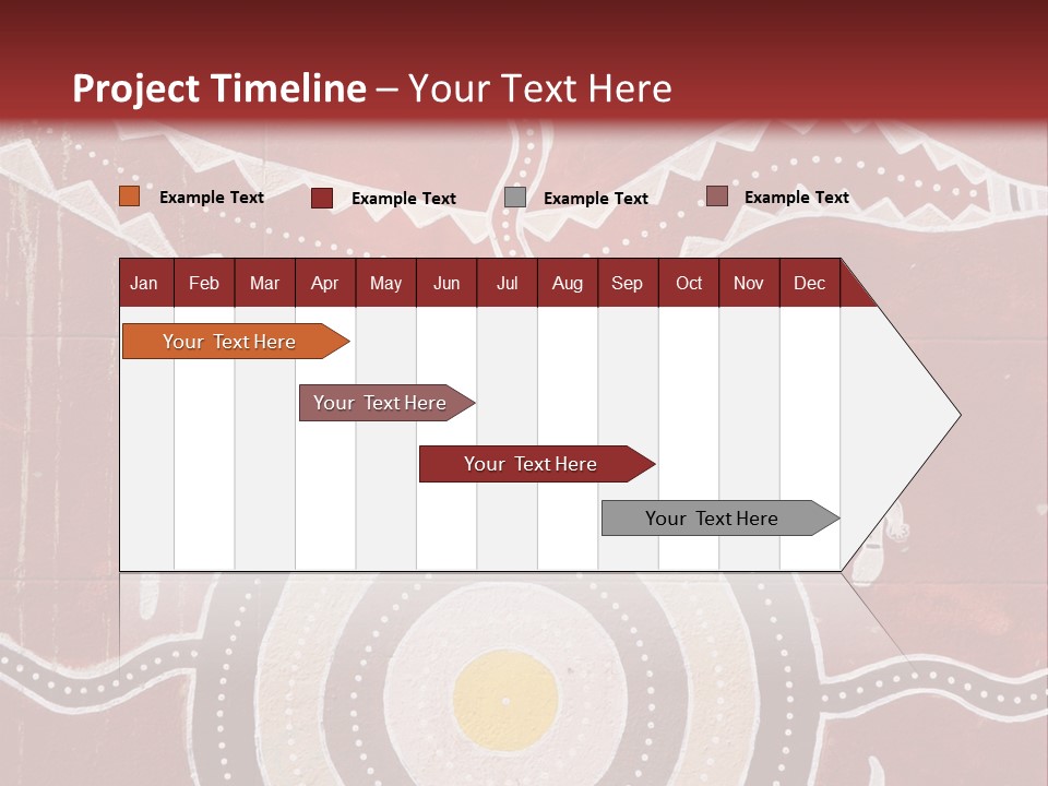 Australian Aboriginal Art Mural PowerPoint Template