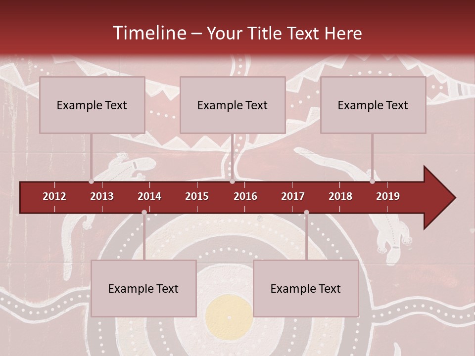 Australian Aboriginal Art Mural PowerPoint Template