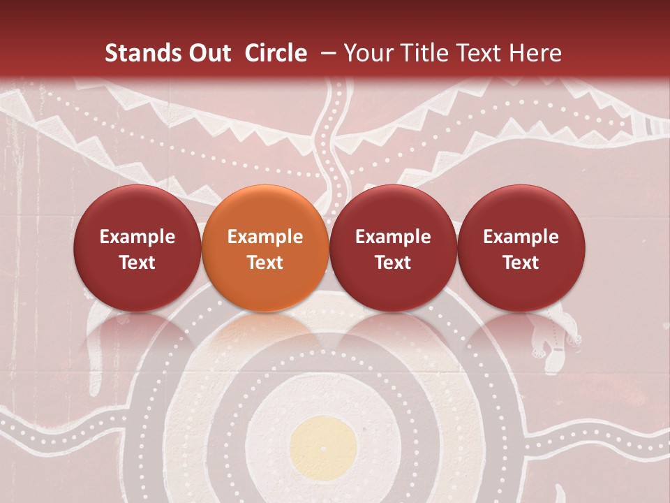 Australian Aboriginal Art Mural PowerPoint Template