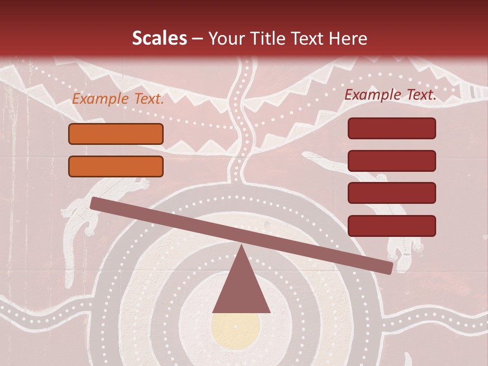 Australian Aboriginal Art Mural PowerPoint Template