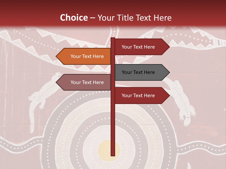 Australian Aboriginal Art Mural PowerPoint Template