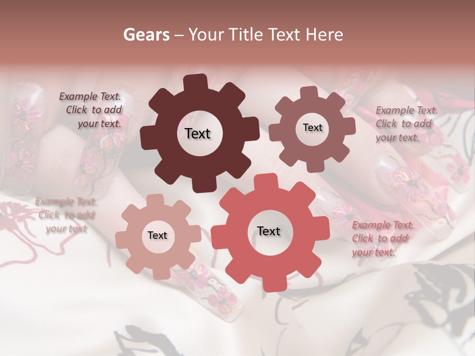 Aquarium Nails PowerPoint Template