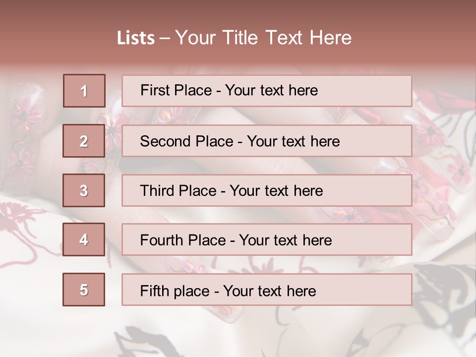 Aquarium Nails PowerPoint Template