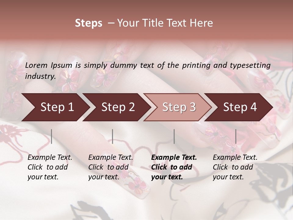 Aquarium Nails PowerPoint Template