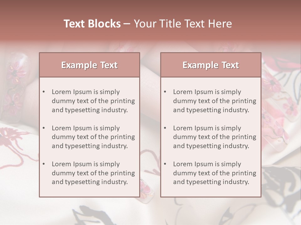 Aquarium Nails PowerPoint Template