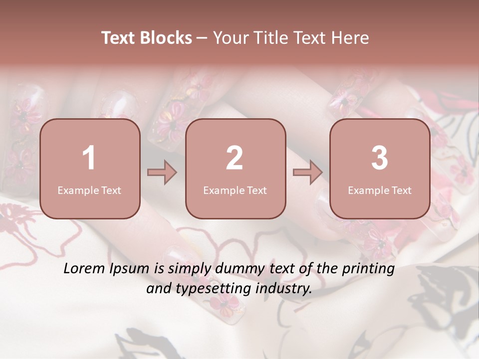 Aquarium Nails PowerPoint Template