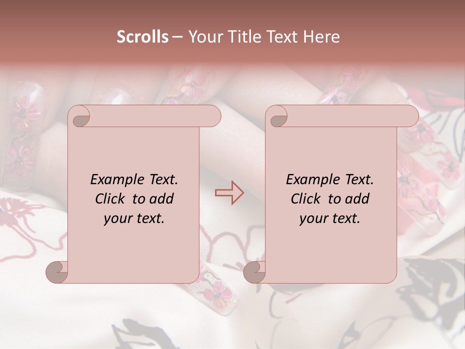 Aquarium Nails PowerPoint Template
