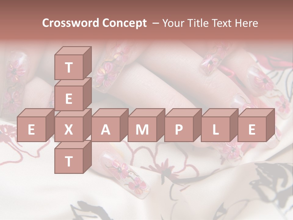 Aquarium Nails PowerPoint Template