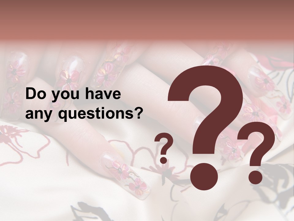 Aquarium Nails PowerPoint Template