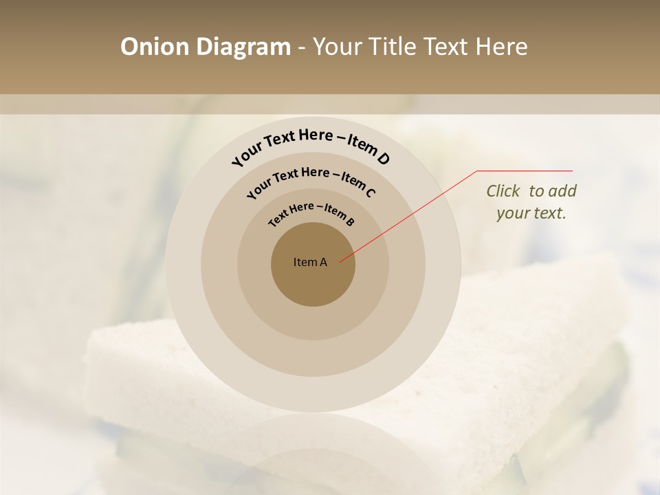 Cucumber Sandwich On White Bread With Afternoon Tea PowerPoint Template