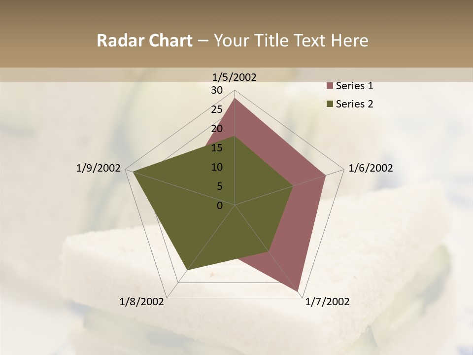 Cucumber Sandwich On White Bread With Afternoon Tea PowerPoint Template