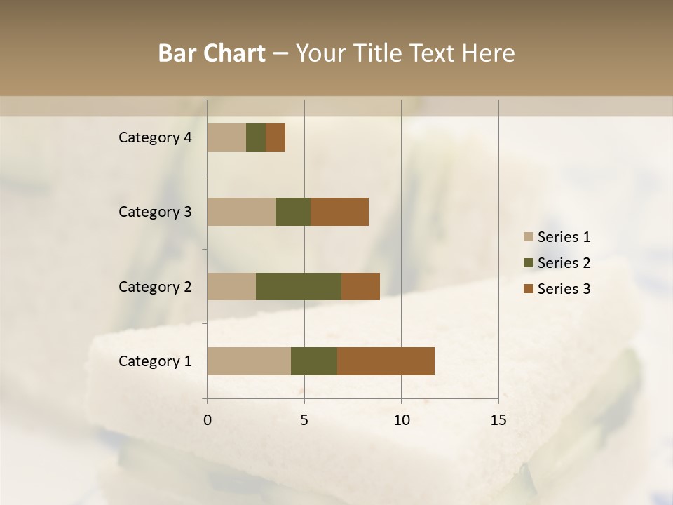 Cucumber Sandwich On White Bread With Afternoon Tea PowerPoint Template