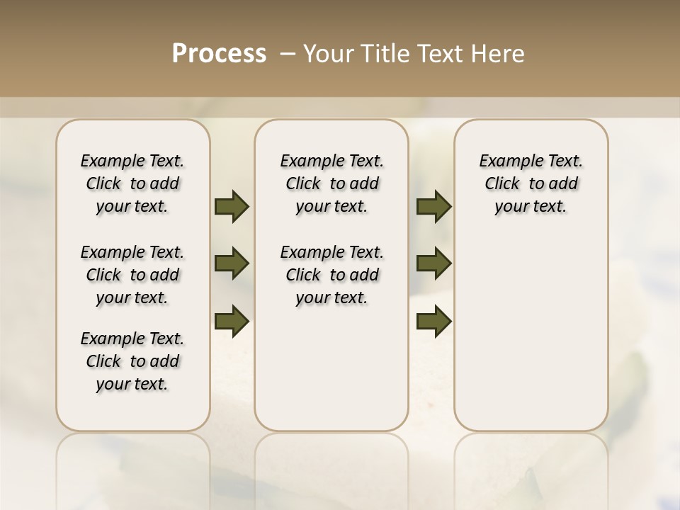 Cucumber Sandwich On White Bread With Afternoon Tea PowerPoint Template
