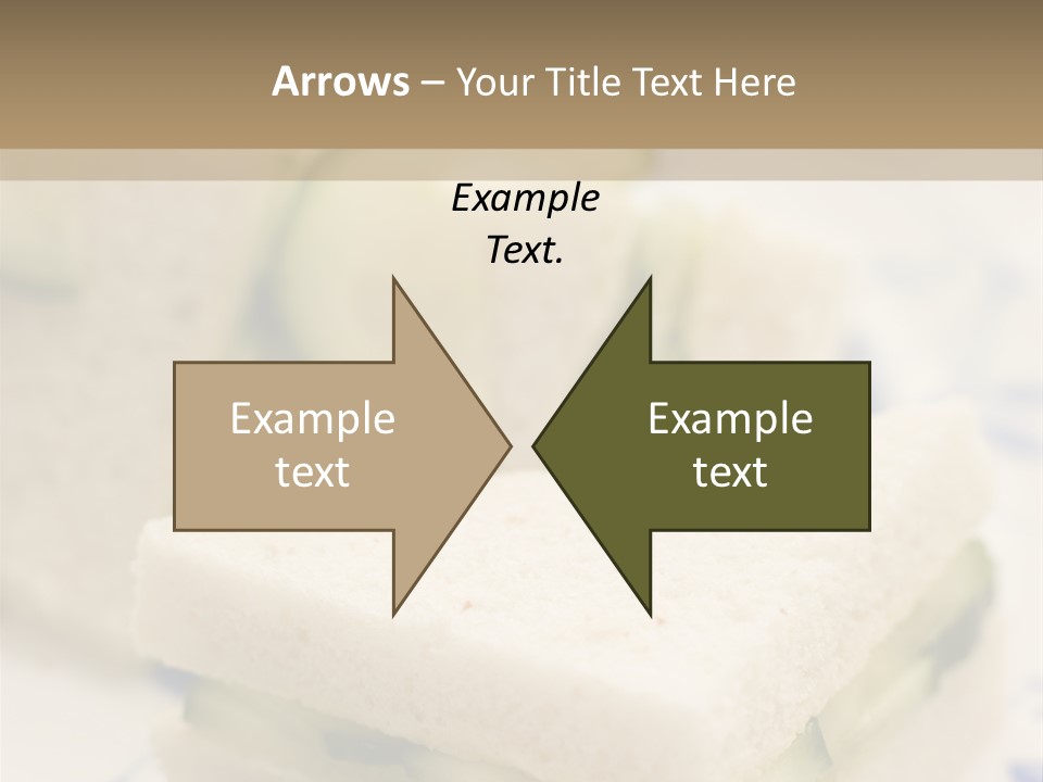 Cucumber Sandwich On White Bread With Afternoon Tea PowerPoint Template