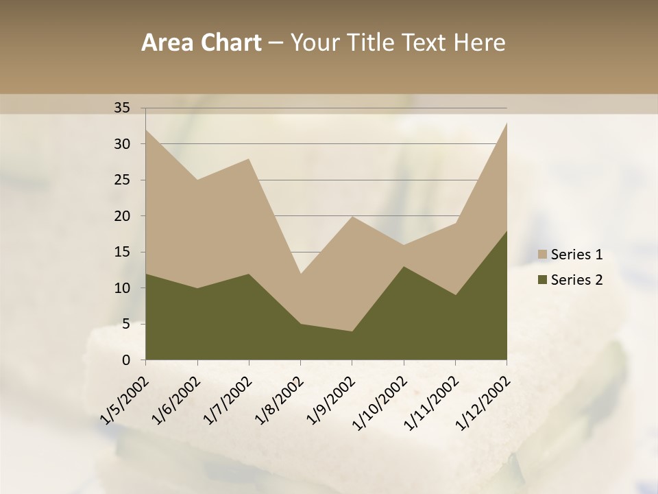 Cucumber Sandwich On White Bread With Afternoon Tea PowerPoint Template
