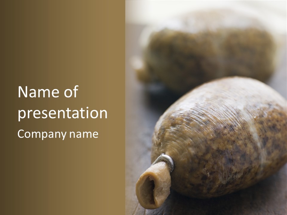 Whole Haggis On A Chopping Board PowerPoint Template