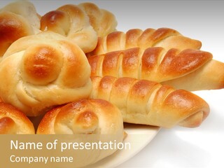 Display Of Bakery Products PowerPoint Template