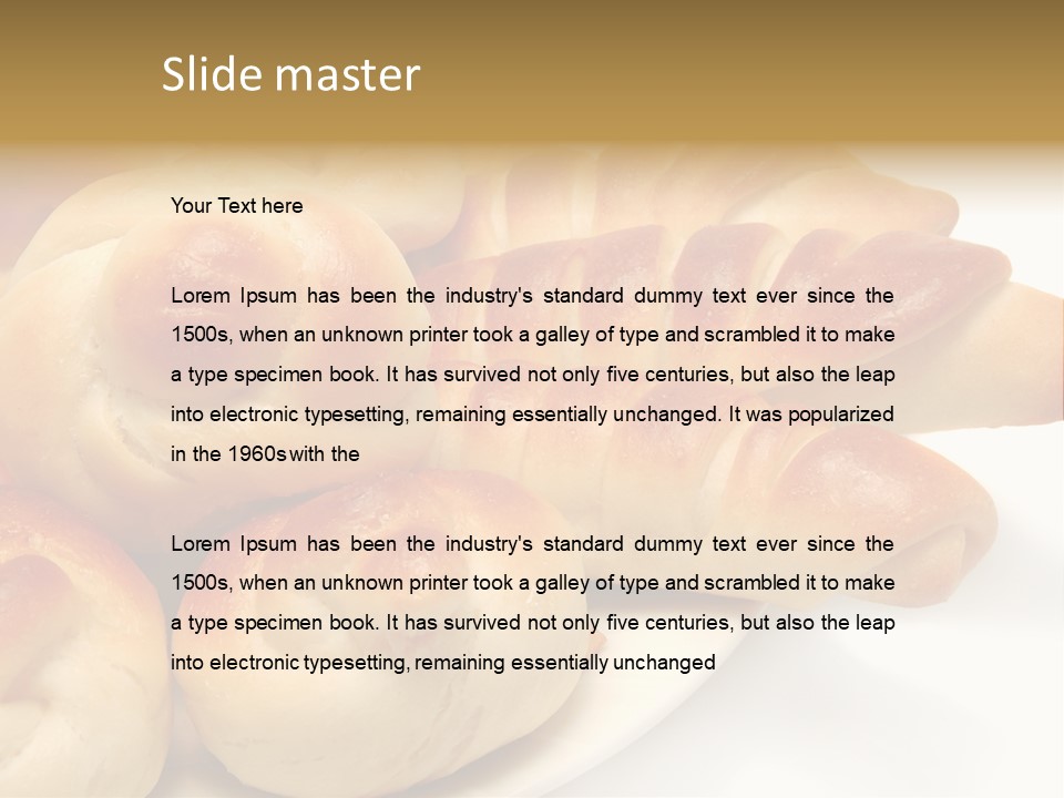 Display Of Bakery Products PowerPoint Template