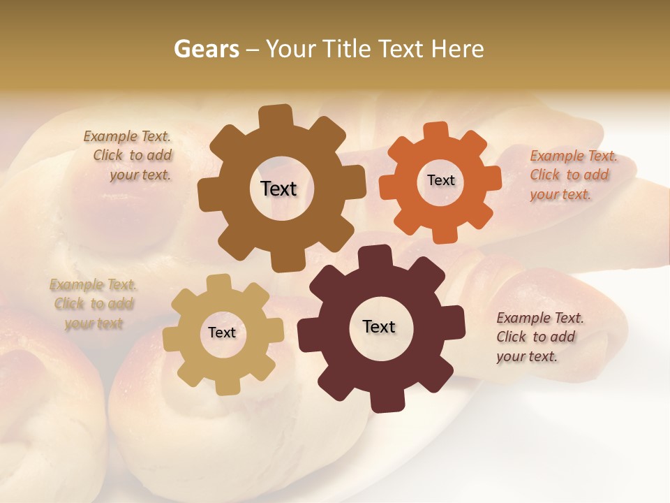 Display Of Bakery Products PowerPoint Template