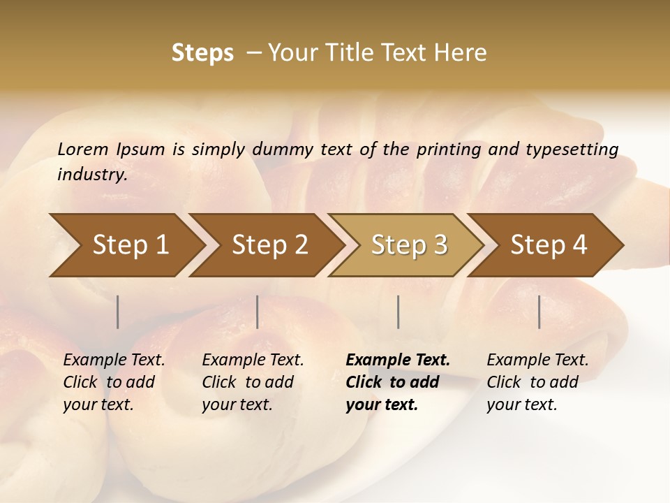Display Of Bakery Products PowerPoint Template