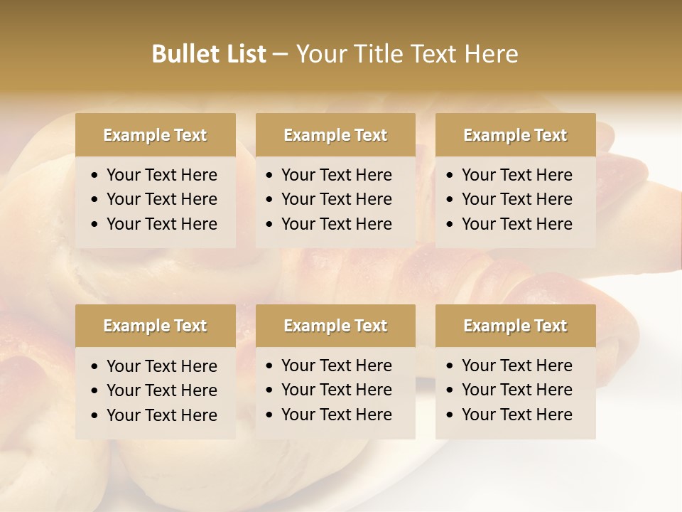 Display Of Bakery Products PowerPoint Template