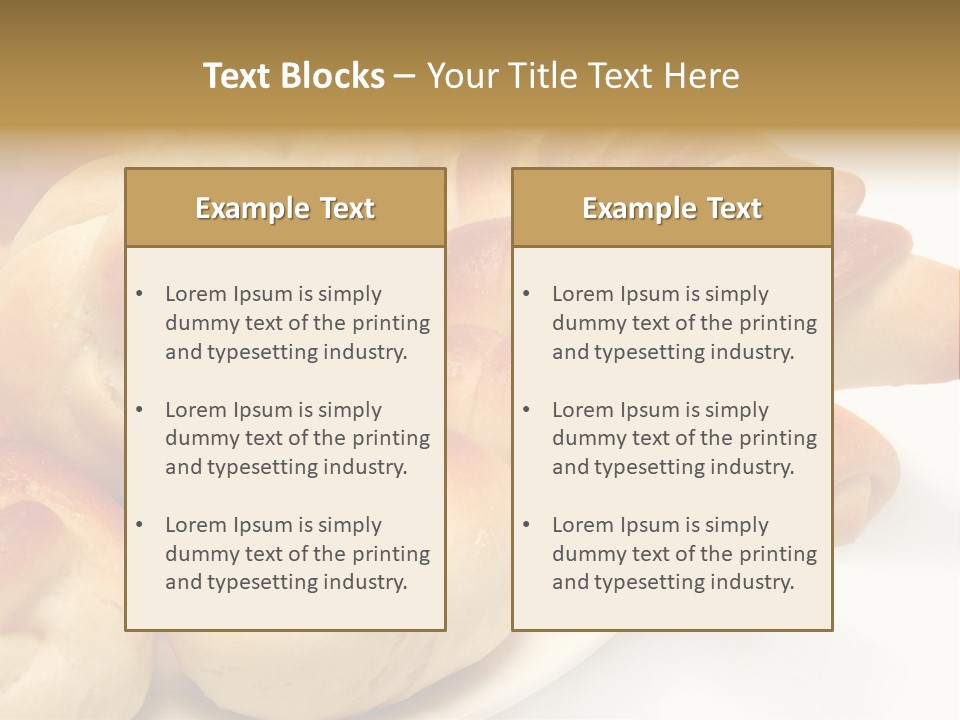 Display Of Bakery Products PowerPoint Template