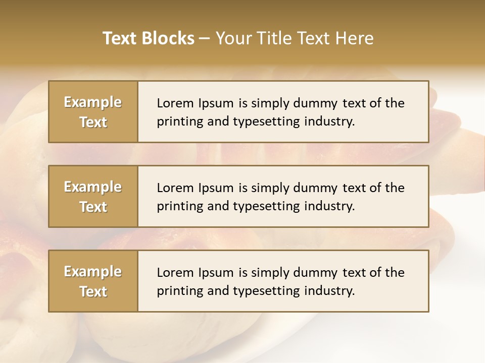 Display Of Bakery Products PowerPoint Template