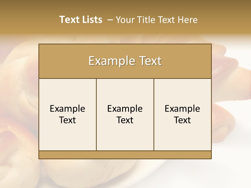 Display Of Bakery Products PowerPoint Template