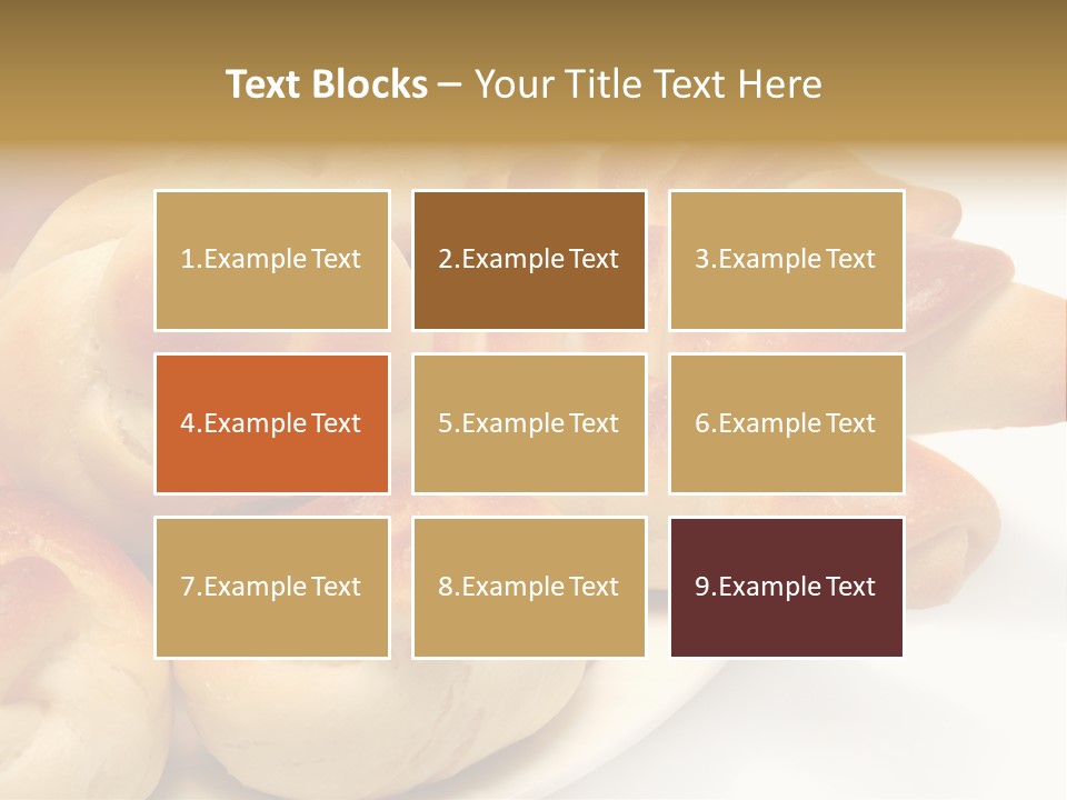 Display Of Bakery Products PowerPoint Template