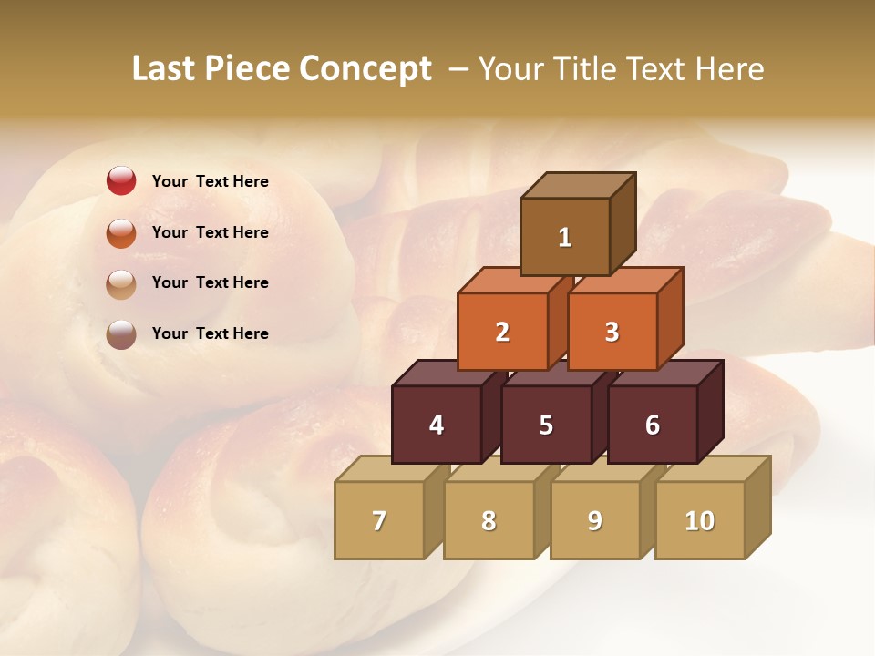 Display Of Bakery Products PowerPoint Template