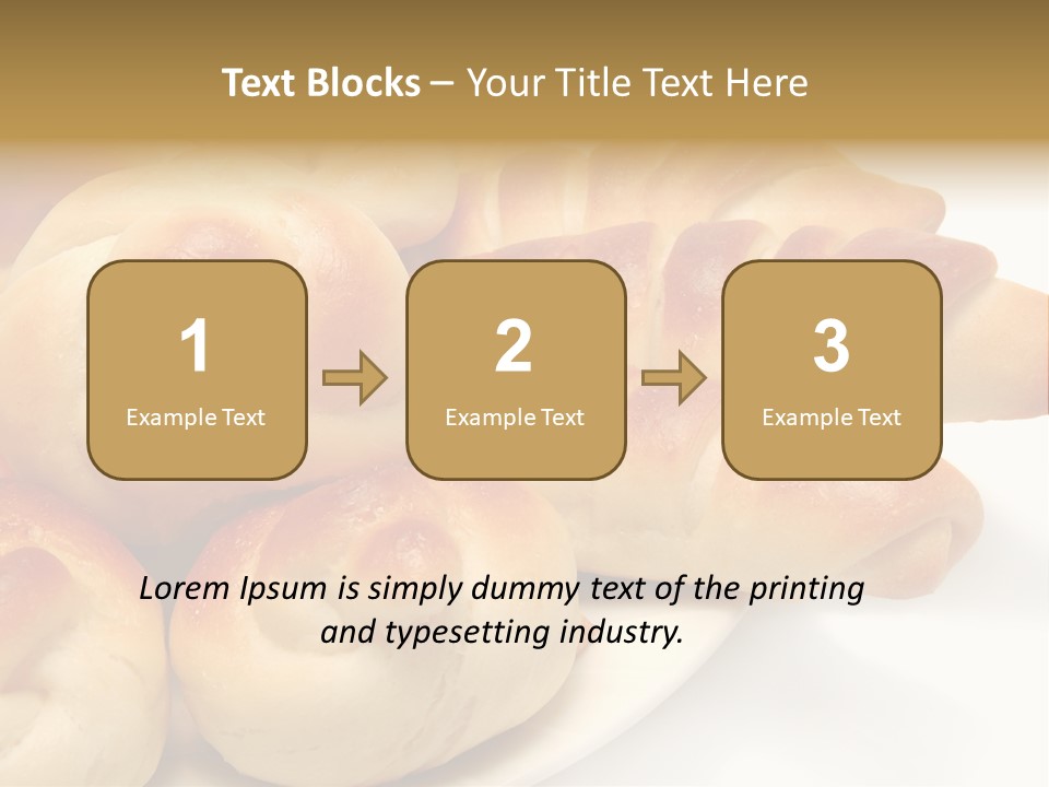 Display Of Bakery Products PowerPoint Template