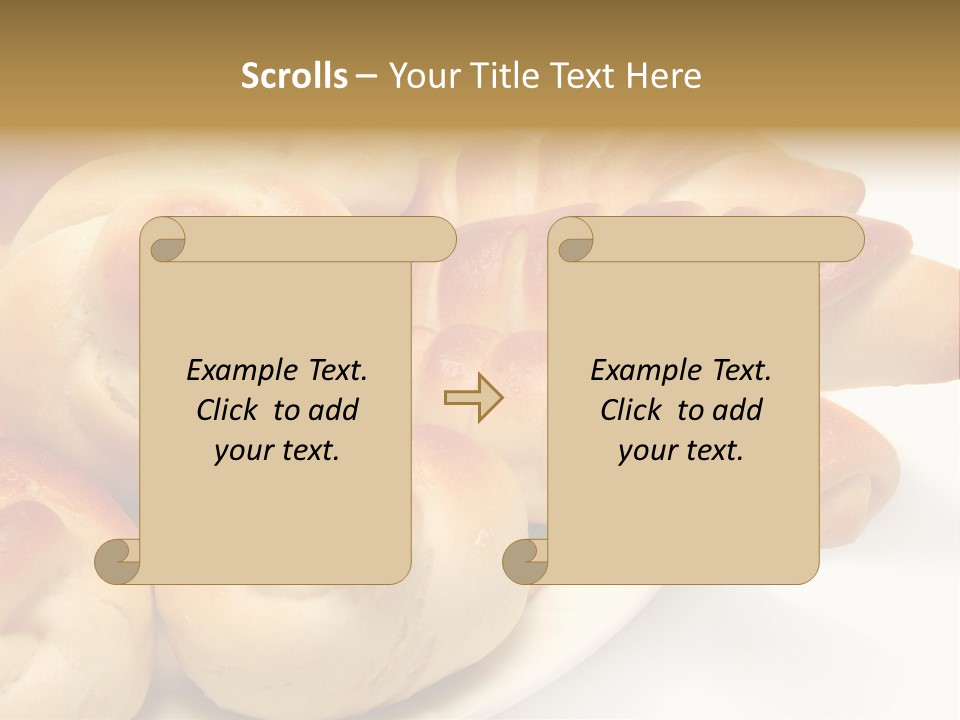 Display Of Bakery Products PowerPoint Template