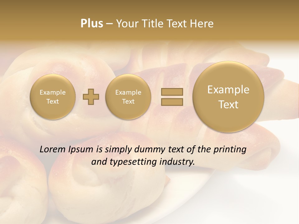 Display Of Bakery Products PowerPoint Template