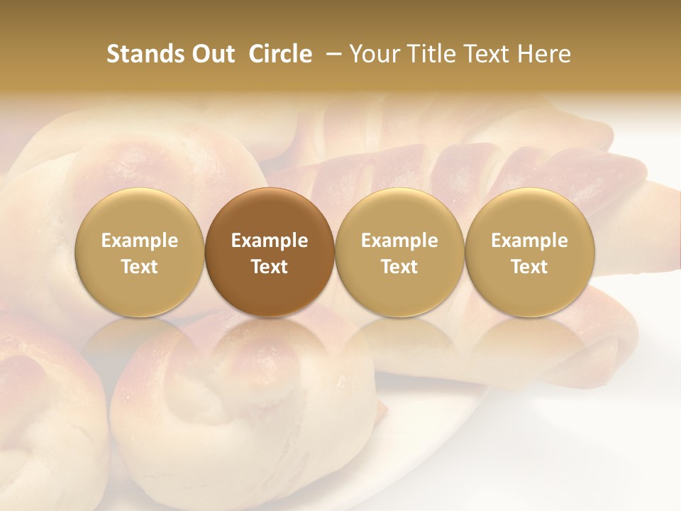 Display Of Bakery Products PowerPoint Template